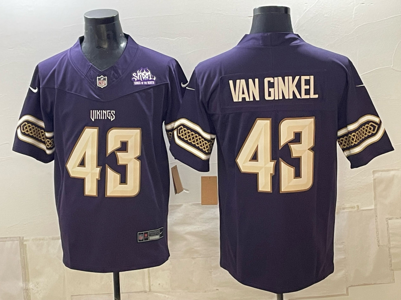 Men 2026 Minnesota Vikings #43 Van Ginkel purple Nike Limited NFL Jersey 091504